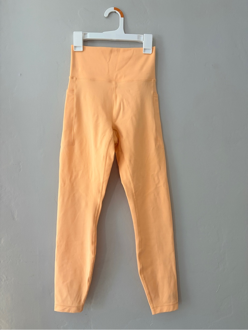 7/8s Peach High-Waist Leggings w/ Pockets
